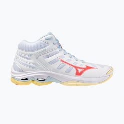 Buty do siatkówki damskie Mizuno Wave Voltage 2 Mid. Białe obuwie sportowe damskie Mizuno, bez wzorów, z gumy, do siatkówki, mizuno wave. Za 508.85 zł.