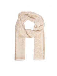Guess Szal AW5531 VIS03 Beżowy jasny. Brązowe czapki i kapelusze damskie Guess, z aplikacjami, z wiskozy. Za 234.99 zł.