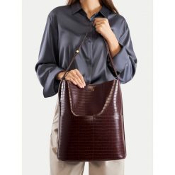 Torebka GINO ROSSI. Brązowe torebki do ręki damskie Gino Rossi, bez wzorów, klasyczne, bez dodatków. Za 159.99 zł.