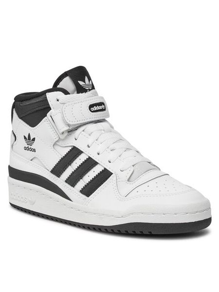 Adidas Sneakersy Forum Mid J FZ2083 Biały. Białe buty sportowe chłopięce Adidas, bez wzorów, ze skóry, bez zapięcia. Za 257.99 zł.