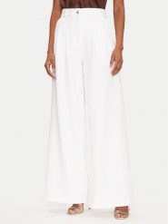 Guess Spodnie palazzo W5GB02 WH9Y2 Biały Wide Leg. Białe spodnie materiałowe damskie Guess, xl, z aplikacjami, z materiału. Za 299.99 zł.
