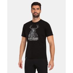 T-shirt męski Kilpi LTD CALYPSO-M. Czarne koszulki sportowe męskie Kilpi, m, bez wzorów, z nylonu, sportowe, bez kołnierzyka. Za 138.03 zł.