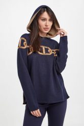 Sweter damski z kapturem TWINSET. Swetry damskie Twinset Milano, s, bez wzorów, bez kołnierzyka, bez ramiączek, z kapturem. W wyprzedaży za 1,127.20 zł.