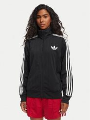 Adidas Bluza Pinstripe Firebird KS6786 Czarny Loose Fit. Czarne bluzy damskie Adidas, xs, bez wzorów, z syntetyku, bez kaptura. Za 349.99 zł.