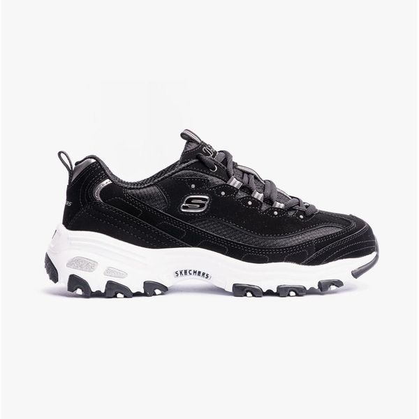 Buty na co dzień damskie SKECHERS D'LITES BIGGEST FAN. Czarne obuwie sportowe damskie Skechers, bez wzorów, trekkingowe, Skechers Sport. Za 258.00 zł.