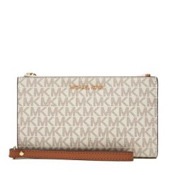 Portfel MICHAEL Michael Kors. Brązowe portfele damskie MICHAEL Michael Kors, bez wzorów. Za 669.99 zł.