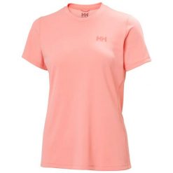 Koszulka damska Helly Hansen Lifa Active Solen. Czerwone t-shirty damskie Helly Hansen, bez wzorów, bez kołnierzyka. Za 290.50 zł.