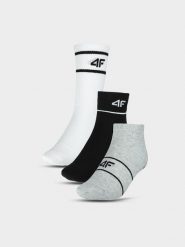 4F Skarpety casual (3-pack) uniseks - multikolor 32-34. Skarpety męskie 4f, bez wzorów, z bawełny. Za 49.99 zł.