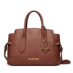 Torebka LOVE MOSCHINO. Brązowe torebki do ręki damskie Love Moschino, bez wzorów, klasyczne, bez dodatków. Za 1,009.00 zł.