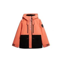 Damska kurtka narciarska Superdry Ultimate Freestyle. Brązowe kurtki snowboardowe damskie Superdry., bez wzorów, bez kaptura, narciarskie. Za 1,076.40 zł.