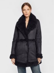 Zadig & Voltaire Kożuch Festif WWCO00188 Czarny Regular Fit. Czarne płaszcze damskie Zadig & Voltaire, l, bez wzorów, z syntetyku, bez kaptura. Za 2,279.00 zł.