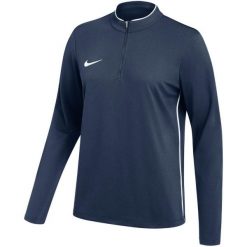 Bluza damska Nike Dri-Fit Park 26 Drill Top. Niebieskie bluzy damskie Nike, bez wzorów, z materiału, bez kaptura. Za 115.99 zł.