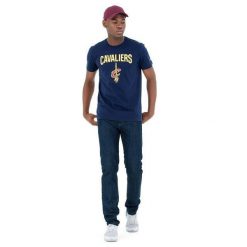 Koszulka Cleveland Cavaliers NBA. Niebieskie koszulki sportowe męskie New Era, m, bez wzorów, z materiału, bez kołnierzyka, bez ramiączek. Za 174.00 zł.