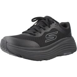 Kapcie SKECHERS MAX CUSHIONING ENDEA Czarny. Czarne kapcie damskie Skechers, bez wzorów, z syntetyku. Za 359.99 zł.