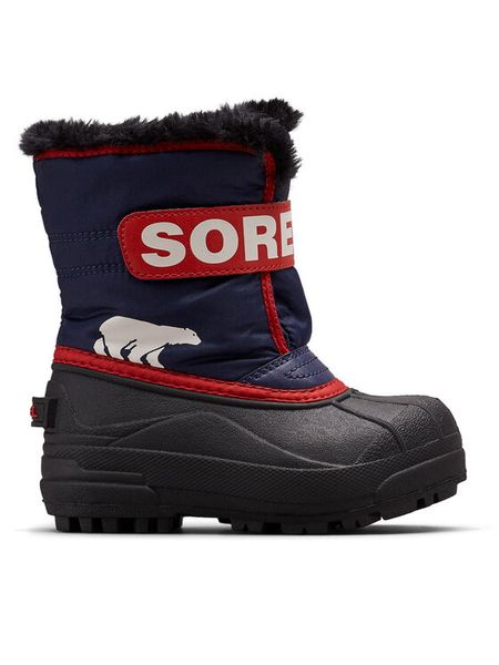 Sorel Śniegowce Snow Commander™ Boot 2114101466 Granatowy. Niebieskie buty zimowe chłopięce Sorel, bez wzorów, z materiału, bez zapięcia. Za 199.99 zł.