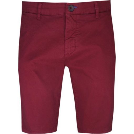 Spodenki Bawełniane, Szorty Bordowe Casualowe, Przed Kolano, Męskie. Czerwone spodnie materiałowe męskie Soto, na lato, m, bez wzorów, z bawełny. Za 169.00 zł.