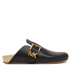 Klapki MICHAEL Michael Kors. Czarne klapki damskie MICHAEL Michael Kors, bez wzorów, bez obcasa. Za 809.99 zł.