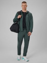 4F Spodnie treningowe szybkoschnące męskie - szare L. Szare spodnie sportowe męskie 4f, l, bez wzorów, ze skóry, na fitness i siłownię. Za 199.99 zł.