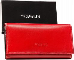 4U Cavaldi Skórzany portfel damski na zatrzask - 4U Cavaldi NoSize. Portfele damskie 4U Cavaldi, bez wzorów. Za 125.44 zł.
