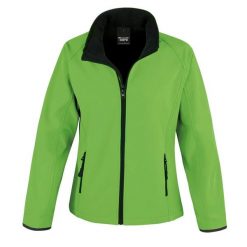 Damska Kurtka Softshell Z Nadrukiem. Czarne kurtki damskie RESULT, m, bez wzorów, z materiału, bez kaptura. Za 132.99 zł.