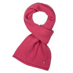 WEŁNIANY SZALIK JESSIE MALINOWY One size - Flawless. Różowe szaliki i chusty damskie Flawless, bez wzorów, z wełny. Za 145.00 zł.