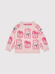 Guess Sweter H1YT01 Z2S40 Różowy Regular Fit. Czerwone swetry dla dziewczynek Guess, z aplikacjami, z bawełny, bez kołnierzyka, bez ramiączek, bez kaptura. Za 129.99 zł.