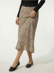 Wiskozowa spódnica midi z rozcięciami po bokach - wielobarwny. Spódnice damskie Sinsay, l, bez wzorów, z wiskozy, midi. Za 29.99 zł.