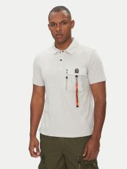 Parajumpers Polo Rescue 25SMPMPORE10 Szary Regular Fit. Szare koszulki polo męskie Parajumpers, l, bez wzorów, z bawełny, bez ramiączek. Za 539.99 zł.