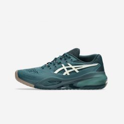 Buty tenisowe męskie ASICS Gel Resolution X na korty ziemne. Brązowe buty sportowe męskie Asics, z kauczuku, bez zapięcia, tenisowe. W wyprzedaży za 579.99 zł.