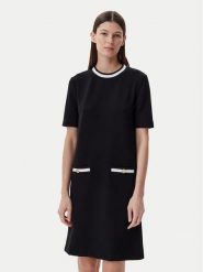 KARL LAGERFELD Sukienka codzienna A1W13041 Czarny Regular Fit. Czarne sukienki damskie KARL LAGERFELD, na co dzień, s, bez wzorów, z syntetyku, bez kołnierzyka, bez ramiączek, proste. Za 449.99 zł.