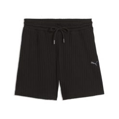 Damskie szorty z wysokim stanem HER 5" PUMA. Czarne szorty sportowe damskie Puma, bez wzorów, sportowe, z podwyższonym stanem, do biegania. Za 179.00 zł.