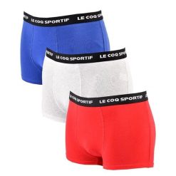 Bokserki majtki męskie Le Coq Sportif 3 Pak. Czerwone bokserki męskie le coq sportif, l, bez wzorów, z bawełny. Za 45.00 zł.