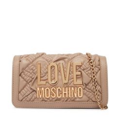 Torebka LOVE MOSCHINO. Brązowe torebki do ręki damskie Love Moschino, bez wzorów, wizytowe, bez dodatków. Za 699.99 zł.