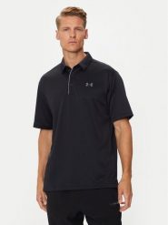 Under Armour Polo UA Tech 1290140 Czarny Loose Fit. Czarne koszulki polo męskie Under Armour, m, bez wzorów, z syntetyku, bez ramiączek. Za 119.00 zł.