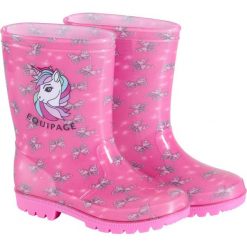 Dziewczęce buty do jazdy konnej Equipage Butterfly Wellies. Czerwone kalosze dziewczęce EQUIPAGE, bez wzorów. Za 184.50 zł.