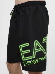 Szorty kąpielowe męskie EA7 Emporio Armani bokserki 902047-4R736-00120. Czarne kąpielówki męskie EA7, m, bez wzorów, długie, trekkingowe. Za 299.00 zł.