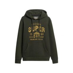 Bluza z kapturem Superdry Work Shop. Zielone bluzy męskie Superdry., m, bez wzorów, z kapturem. Za 374.85 zł.