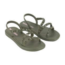 Buty do chodzenia damskie Ipanema Meu Sol Flatform Ad. Zielone klapki damskie Ipanema, bez wzorów, z materiału, bez obcasa. Za 148.00 zł.