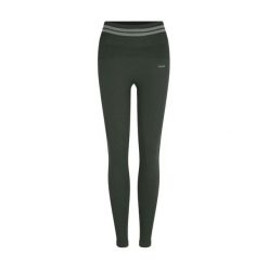 Damskie legginsy Circle Sportswear Keep The Flow Stripes. Zielone legginsy damskie CIRCLE SPORTSWEAR, l, bez wzorów, z materiału, do biegania. Za 412.00 zł.