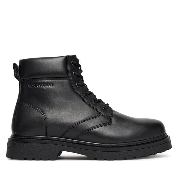 Kozaki Tommy Jeans. Czarne kozaki męskie Tommy Jeans, z jeansu. Za 399.99 zł.