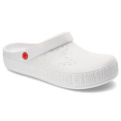 Białe Klapki Big Star Męskie Wodoodporne Buty. Białe sandały męskie Big Star, bez zapięcia. Za 69.99 zł.