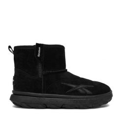 Śniegowce Reebok. Czarne śniegowce dziewczęce Reebok, bez zapięcia. Za 249.99 zł.