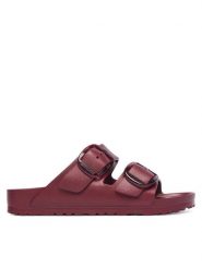 Birkenstock Klapki Arizona Big Buckle 1033115 Bordowy. Czerwone klapki damskie Birkenstock, bez wzorów, z syntetyku, bez obcasa. Za 299.99 zł.