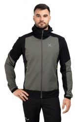 Kurtka trekkingowa męska Montura Premium Wind Hoody l. Czarne kurtki męskie MONTURA, l, bez wzorów, z materiału, klasyczne, z kapturem. Za 999.99 zł.
