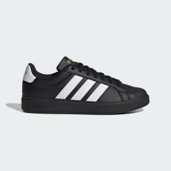 Buty męskie trampki sportowe Adidas STREETTALK. Białe trampki męskie Adidas, bez wzorów, z gumy, eleganckie, bez zapięcia. Za 279.00 zł.