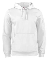 Clique Basic Active Hoody – uniseksowa bluza z kapturem, poliester. Białe bluzy męskie CLIQUE, s, bez wzorów, z poliesteru, z kapturem. Za 190.50 zł.