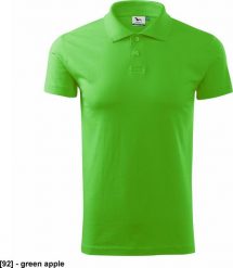 MALFINI Single J. 202 - ADLER - Koszulka polo męska, 180 g/m, - green apple - rozmiar L. Zielone koszulki polo męskie Malfini, l, bez wzorów, bez ramiączek. Za 39.30 zł.