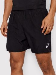 Asics Szorty sportowe Core 7IN 2011C337 Czarny Regular Fit. Czarne krótkie spodenki sportowe męskie Asics, m, bez wzorów, z syntetyku, do biegania. Za 99.99 zł.