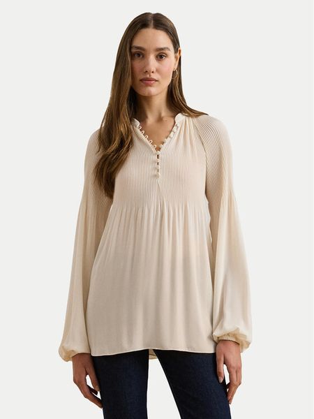 LAUREN RALPH LAUREN Bluzka 200909387003 Écru. Bluzki damskie Lauren Ralph Lauren, l, bez wzorów, z syntetyku, bez kołnierzyka, bez ramiączek. Za 679.99 zł.