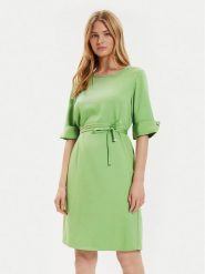 Boss Sukienka codzienna Drimie1 50519434 Zielony Regular Fit. Zielone sukienki damskie Boss, na co dzień, bez wzorów, z wiskozy, bez kołnierzyka, bez ramiączek, proste. Za 1,199.00 zł.